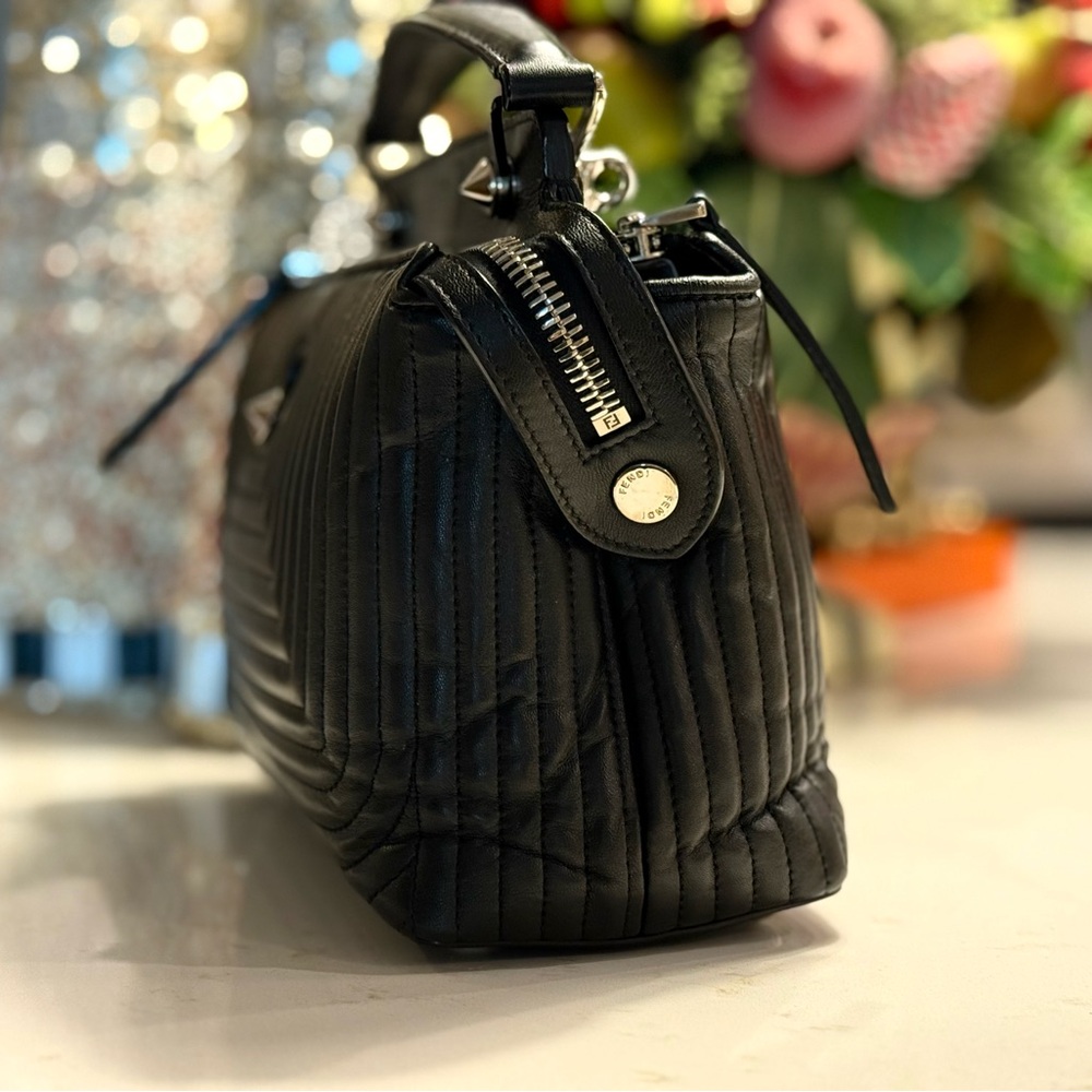 Fendi Dotcom Click Quilted Leather Shoulder Bag + Removable Clutch - Picture 4 of 16